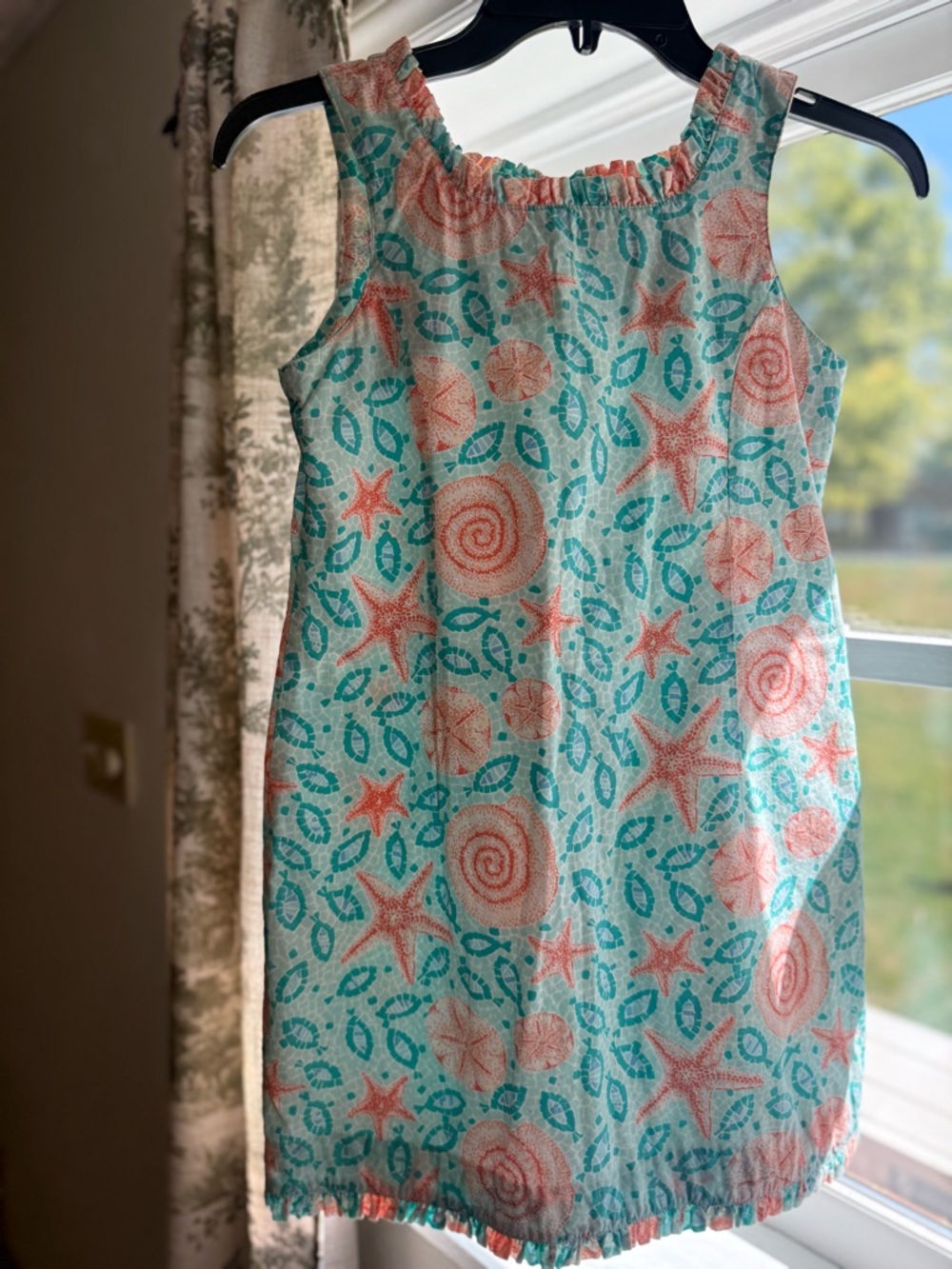 Lilly Pulitzer Coral & Aqua Starfish Sundress